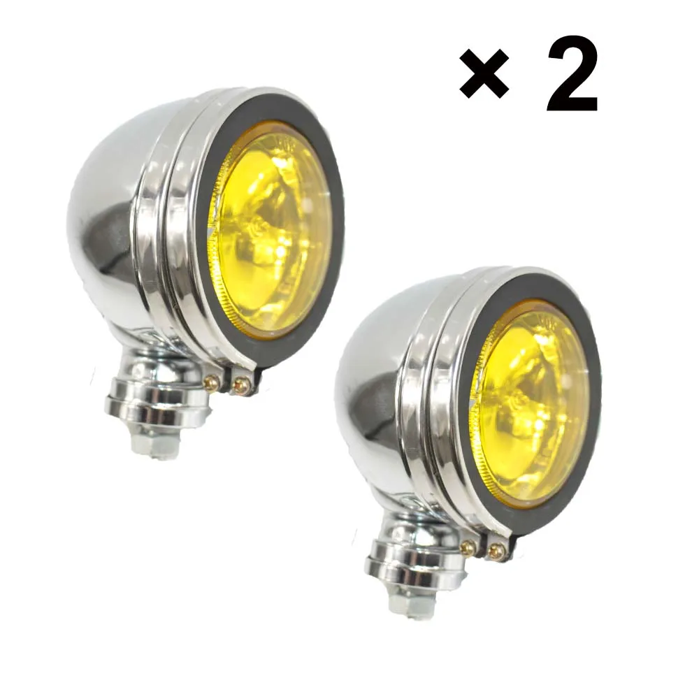 

12V 4 / 6" YELLOW SPOT LIGHT HALOGEN LAMP FOGLIGHT 4X4 HEAD LAMPS