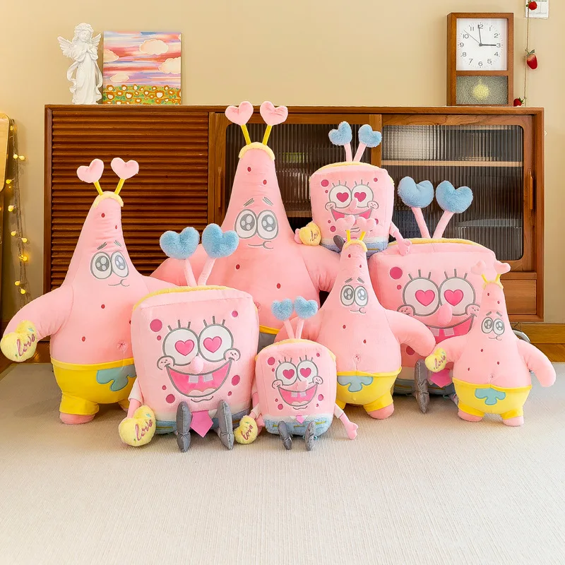 

Spongebob SquarePants Patrick Star Kawaii 45cm Toy Soft Stuffed Pillow Backrest Car Decoration Plush Doll Children Toy Gift
