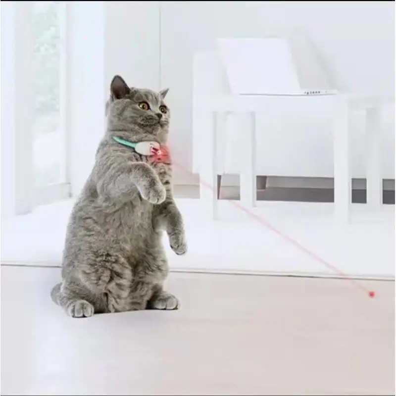 

Automatic Cat Smart Laser Teasing Intelligent Pet Collar Electric USB Charging Kitten Amusing Toys Teaser Interaction Training