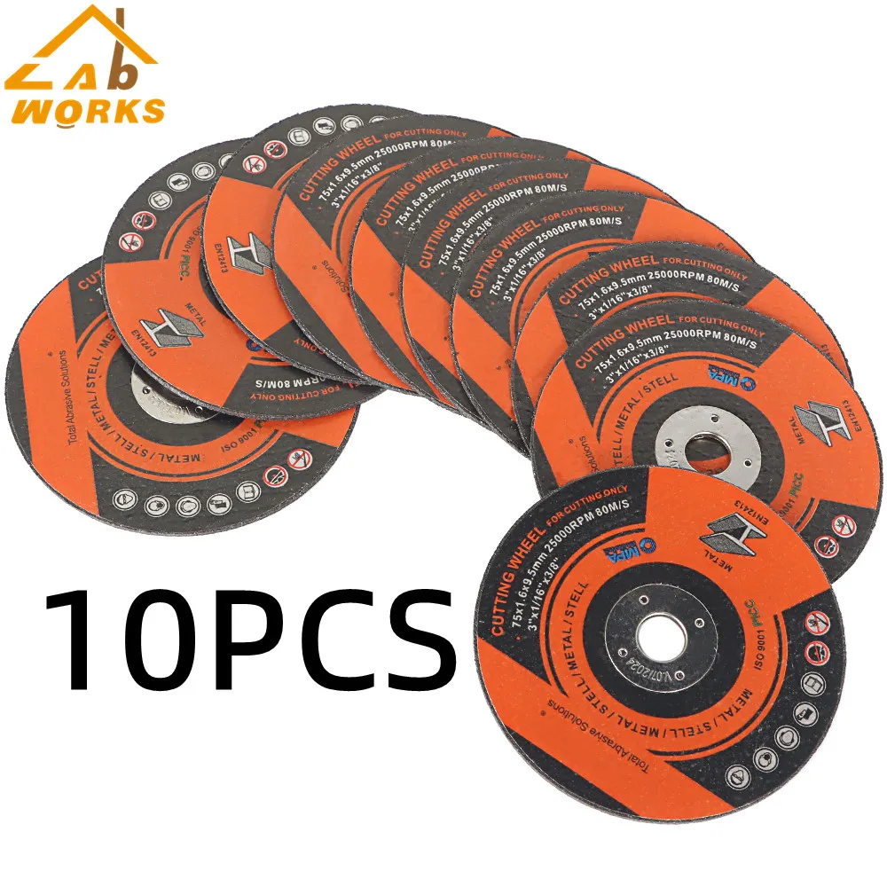 

3" x 1/16" x 3/8" Reinforced Cut-Off Wheel Die Grinder Cutting Discs 10 PCS