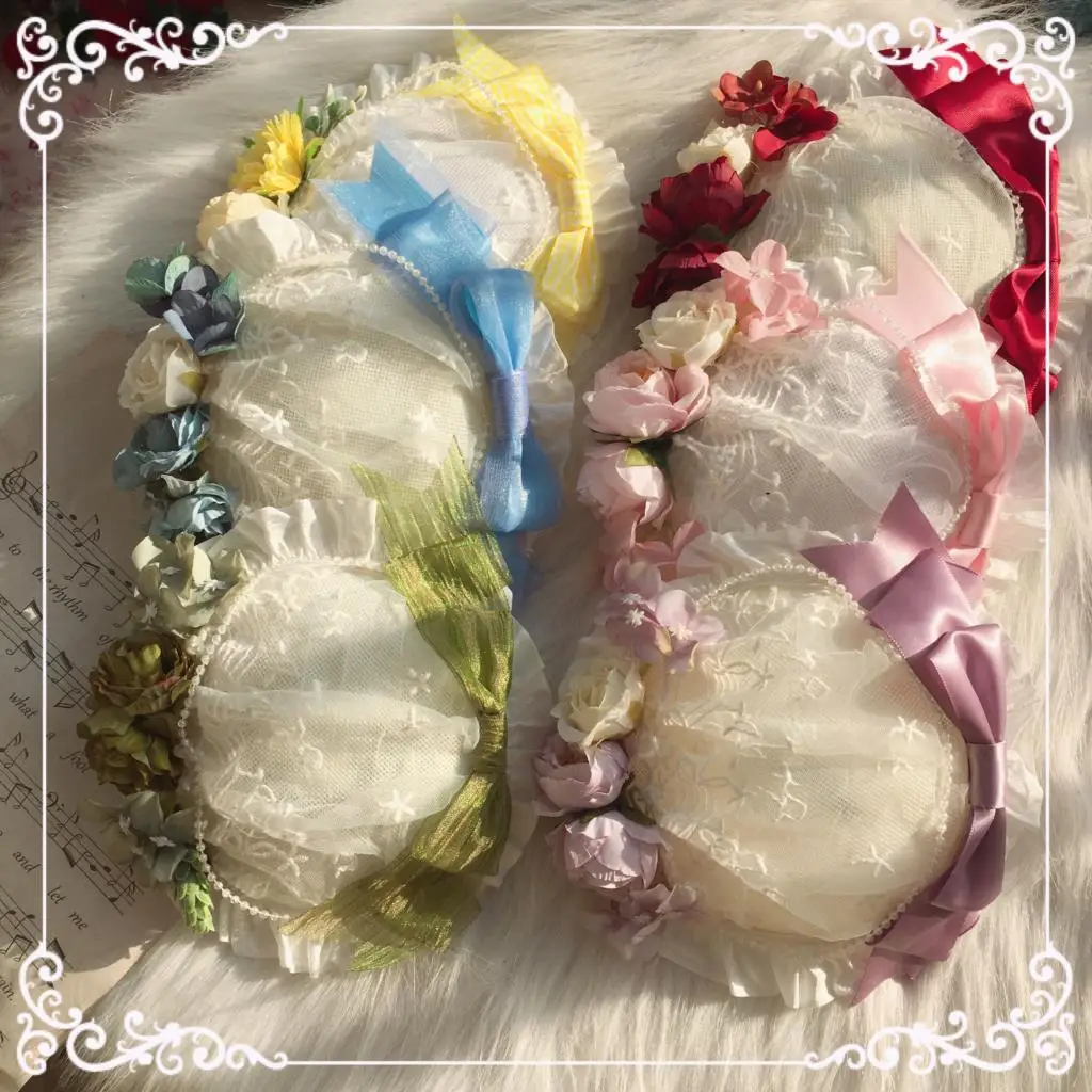 

Original homemade Lolita hat light magnificent pastoral wind Lolita style in hand
