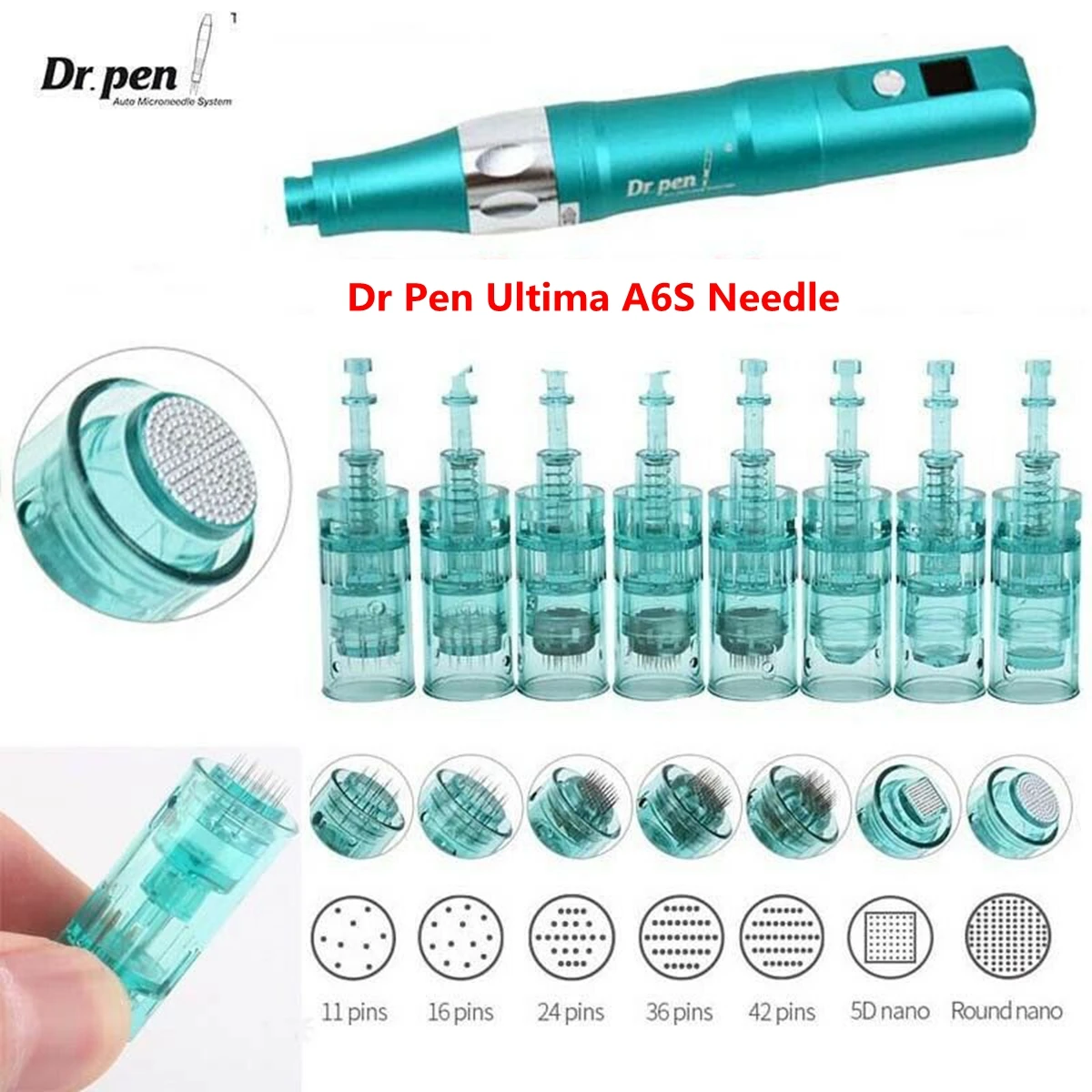

Картриджи для татуировок Dr Pen Ultima A6S, 10/20 шт., иглы для татуировок с микроиглами, 11/16/36/42 штырьков