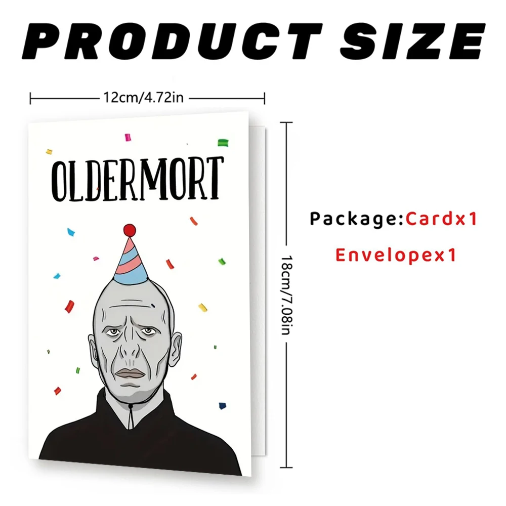 1 Шт. Уникальный Мультяшный Дизайн Поздравительная Открытка С Конвертом Забавная