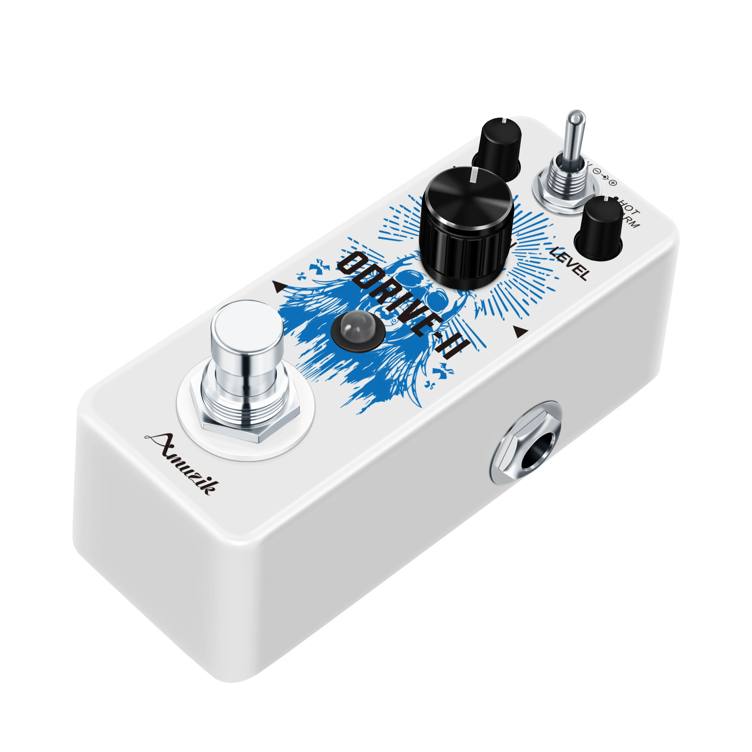 Amuzik LEF-302B ODRIVE-II Classical Electronic Overdrive Guitar Effect Pedal True Bypass2 Working Mode Full Metal Case