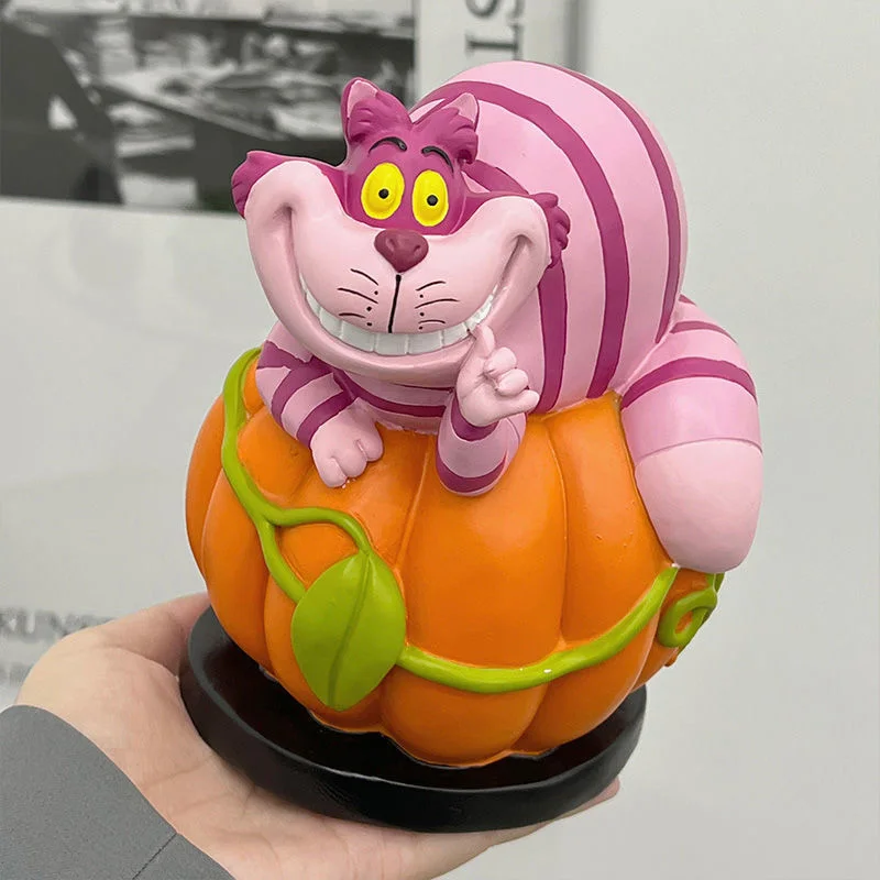 

Kawaii Disney Anime Alice In Wonderland Cheshire Cat Action Figure Toys Cute Halloween Pumpkin Christmas Gifts For Children
