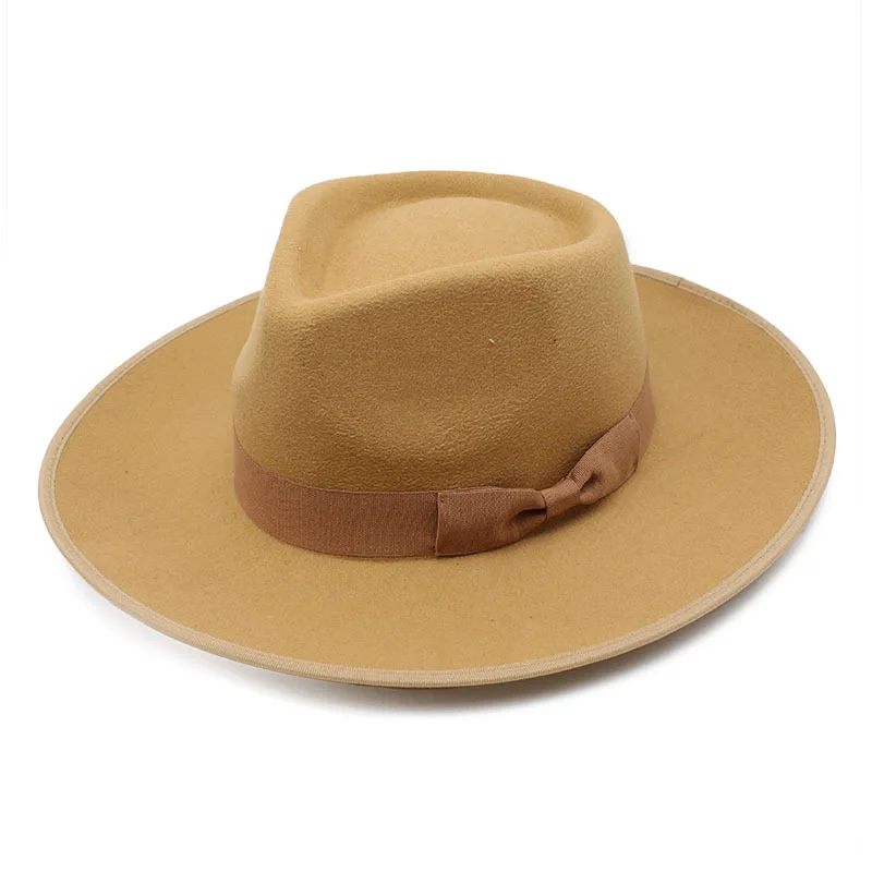 

Women's Luxury new in hat Men's winter british top cap designer gentleman jazz fedora elegant fashion women church vintage hats