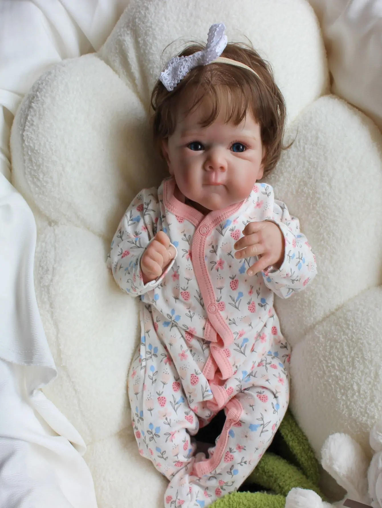 Кукла реборн силиконовая 50см Корпус из мягкой ткани/Унисекс/Реалистичная