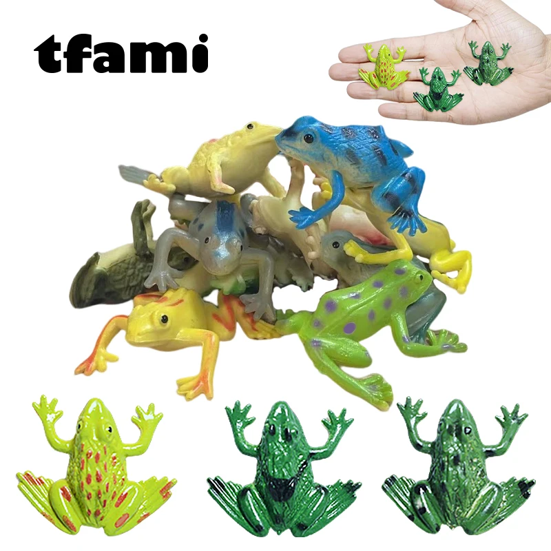 

6 шт., детская мини-лягушка TFAMI, из ПВХ