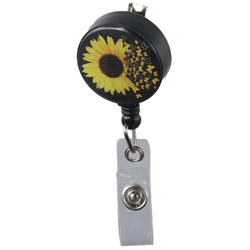 

ABS Badge Reel Durable Sunflower Retractable Heavy Duty Office