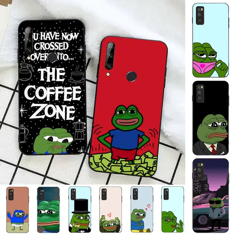 

Funny Sad Frog pepe meme Phone Case for Huawei Honor 10 i 8X C 5A 20 9 10 30 lite pro Voew 10 20 V30