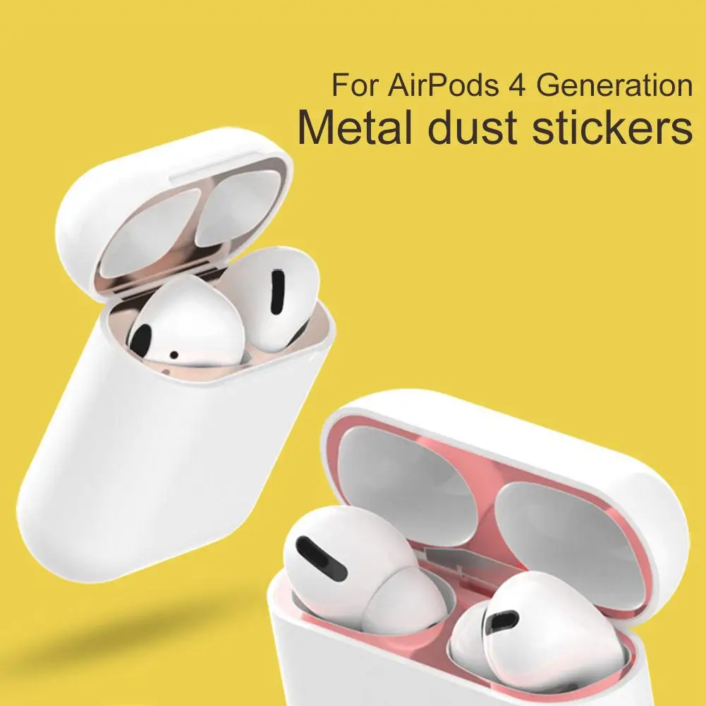 Фото Пылезащитный чехол для Apple AirPods 2 1, наклейка на коробку, пылезащитная внутренняя защитная пленка для наушников Air Pods 1 2, наклейки на крышку №4