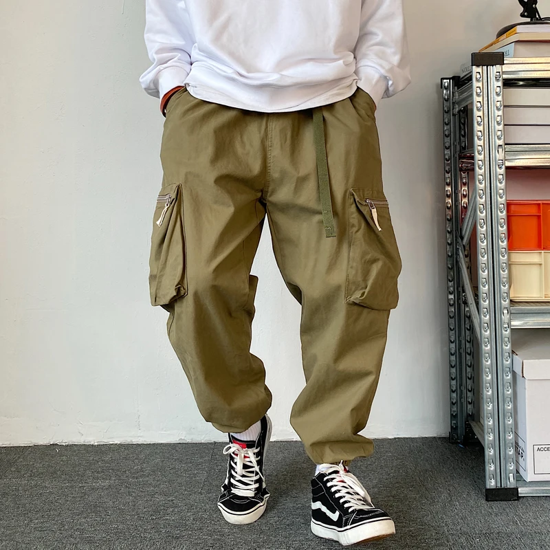 Уличная одежда модные свободные уличные брюки-карго в стиле хип-хоп Мужская