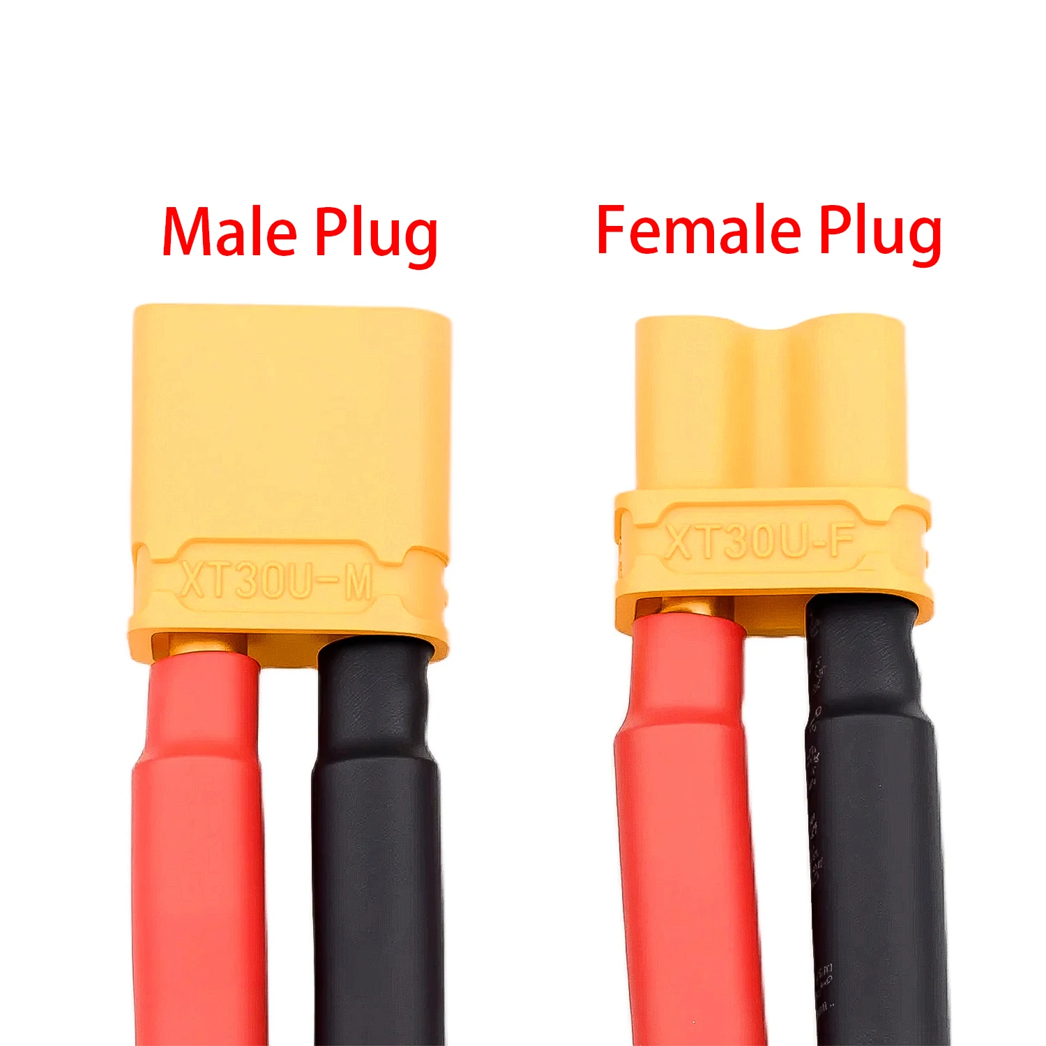 Фото Комплект из 5 пар разъемов Amass XT30 (100 мм) с кабелем 14AWG из силиконовой проволоки для RC Lipo аккумуляторов, FPV, RC машин и лодок №4