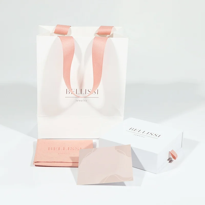 

Custom logo printing card luxury jewellery packaging
