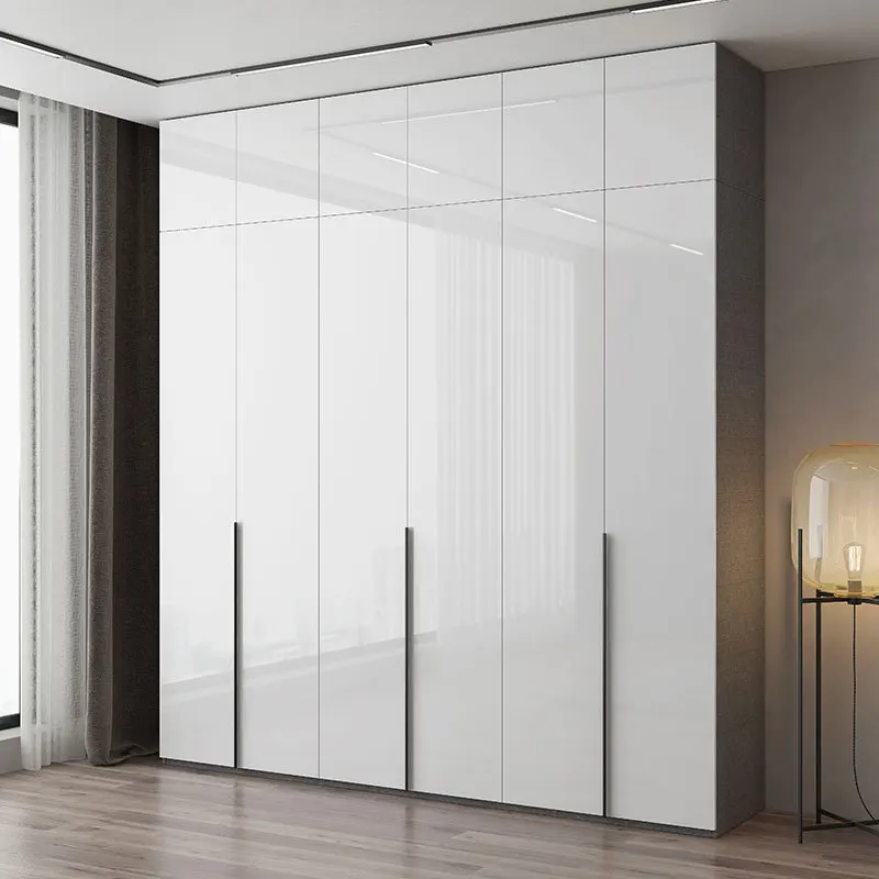 

Flat Door Household Bedroom Storage Multifunctional Combination with Makeup Table, Edge Cabinet, Integrated Wardrobe