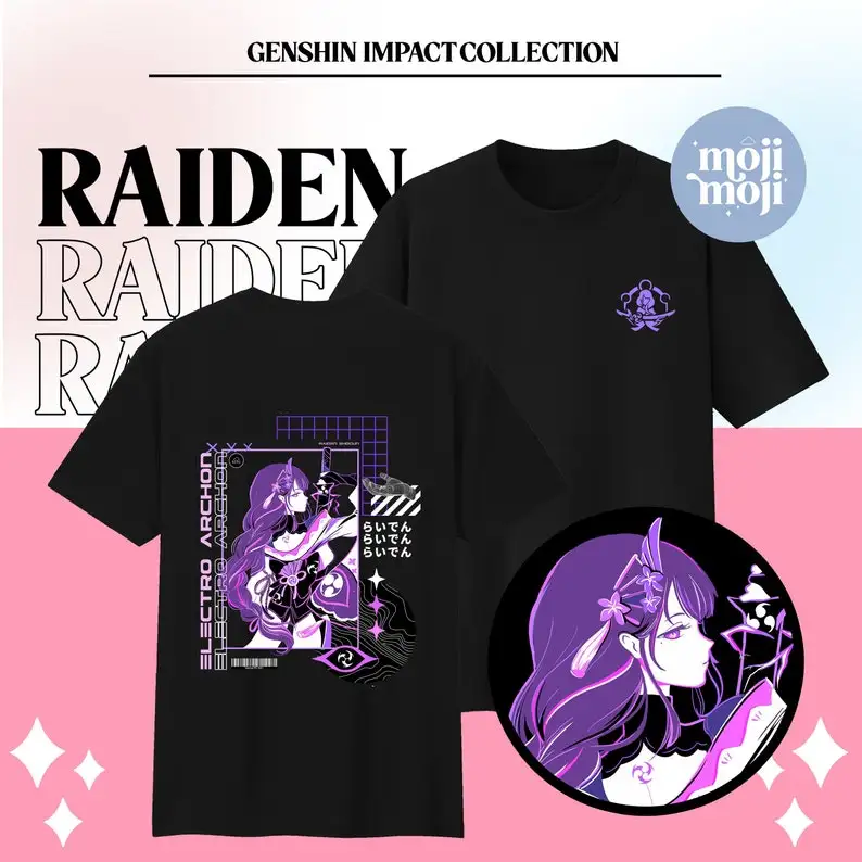Рубашка Genshin Impact Raiden Merch