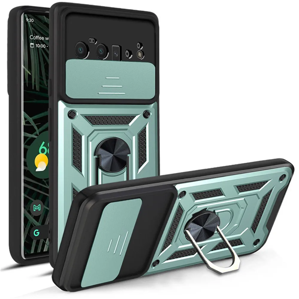 

For Google Pixel 6 Pro 6Pro Pixel6 Magnetic Car Holder Ring Cover Pixel 6 Pro For Google Pixel 6 Case Armor Shockproof Coque