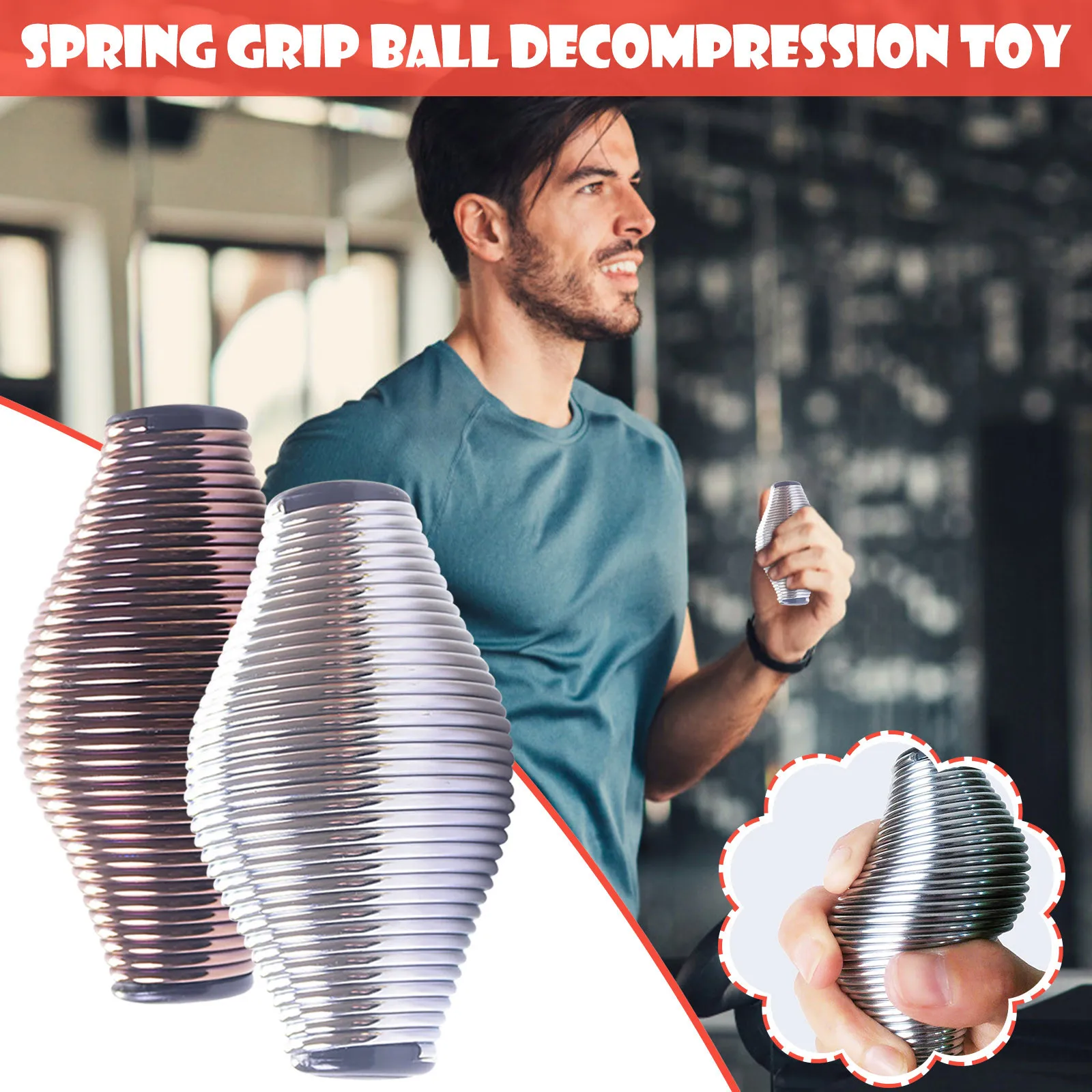 

Device Pinch Ball Adult Metal Music Decompression Toy Spring Beach toy Sandbox for Toddlers 1-3 Kids Play Sand Kit