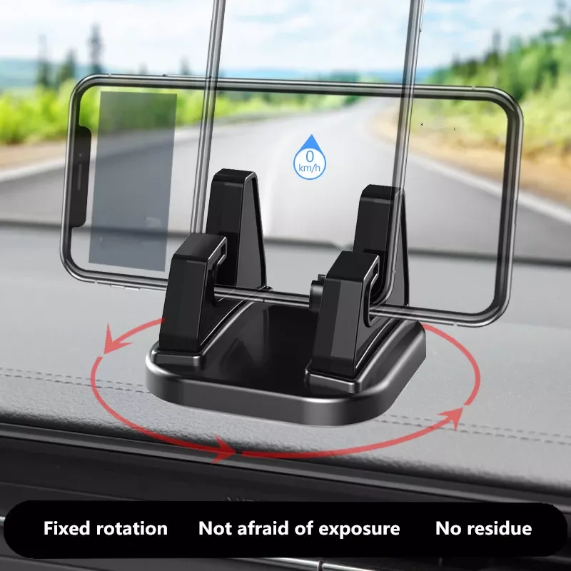 

360 Degree Car Phone Holder Soft Silicone Anti Slip Mat Mobile Phone Mount Stands Support Car GPS Dashboard Bracket