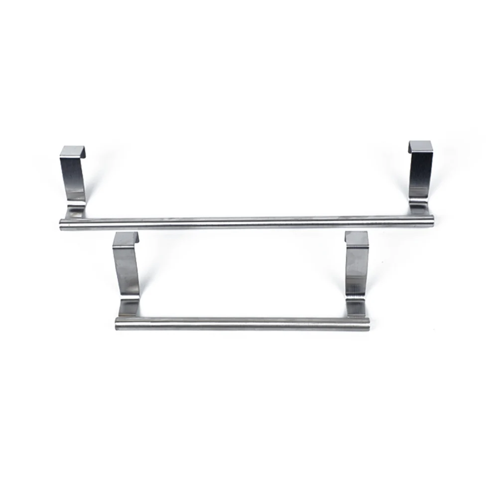 stainless steel towel rack kitchen door cabinet towel bar holder storage rack hanger rack hanging shelf bathroom accessories free global shipping