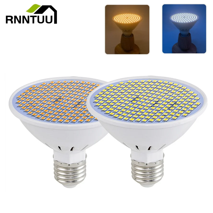 

RnnTuu LED E27 Lamp E14 Spotlight Bulb 48 60 80 126 200 300 leds spotlight 85V-265V bombillas led Lampada Spot light latest