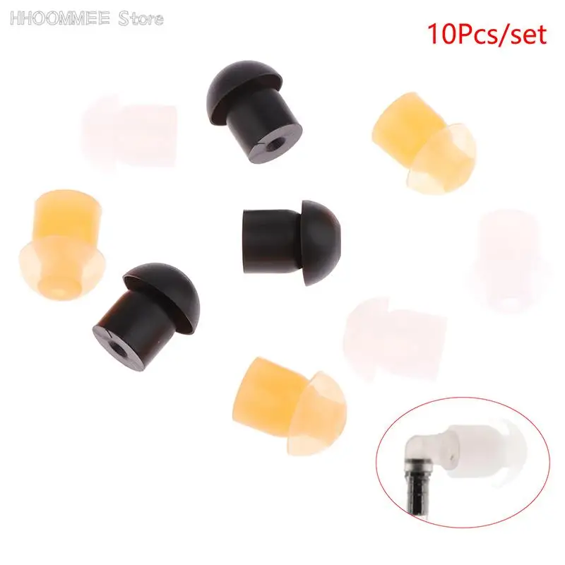 

10X Replacement Mushroom Style Earbud Ear Tips For Two Way Radio Coil Tube O Kits /Transparent Acoustic Tube Earpiece Wholesale