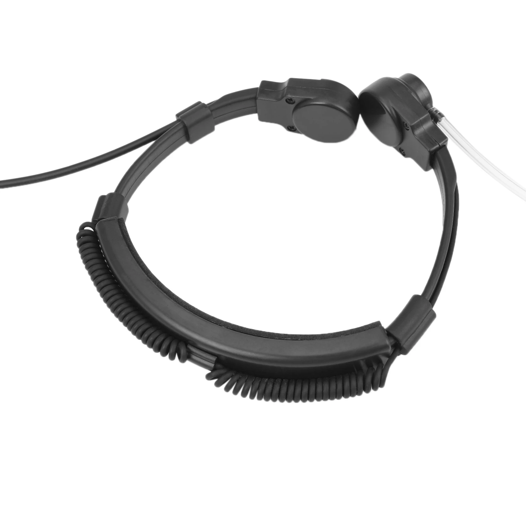 3.5mm plug Tactical-Throat Microphone earphone Covert Adjustable Air Tube Headset with Throat Mic for smartphones | Электроника