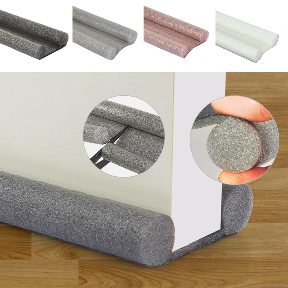 93*10cm Door Bottoom Seal Strip Windproof Soundproof Dustproof House Acoustic Foam Under Sealing Blocker Weatherstrip |