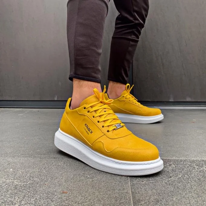

Knack High Bottom Men Casual Shoes 040 Yellow Street Fashion Style New Casual Style Fashion Cool Ikon