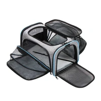 breathable folding bag carrier bag soft pet carrier portable travel bag safe zipper