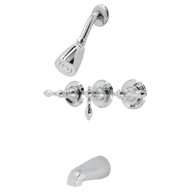 

KB231ACL Classic Three-Handle Tub and Shower Faucet, Polished Chrome