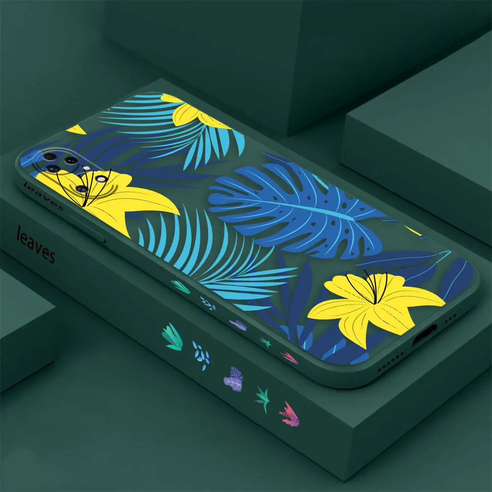 Consciousness leaves Phone Case For Huawei P60 P50 P40 P30 P20 Mate 50 40 30 20 20X 10 Colour Liquid Silicone Cover Funda Cqoue