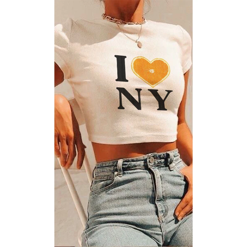 Европейский и американский модный милый хит продаж летние женские укороченные