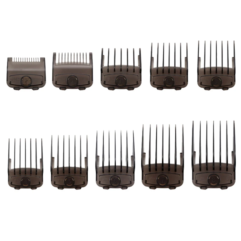 

10Pcs/Set Hair Clipper Combs Guide Kit Magnetic Hairs Trimmer Limit Comb Attachments Cutting Tool With Display Stand