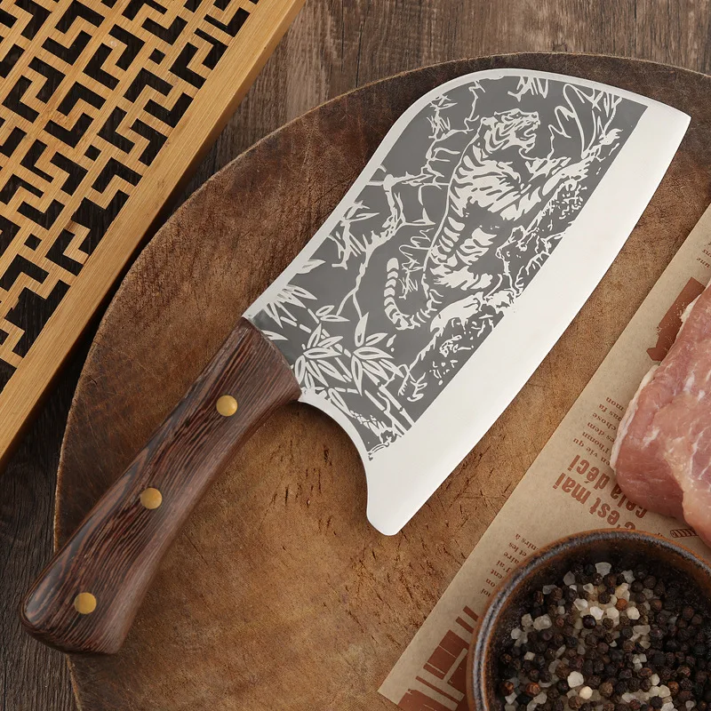 Кости нож для кухни Прочный острый кованый молоток из нержавеющей стали Chef'