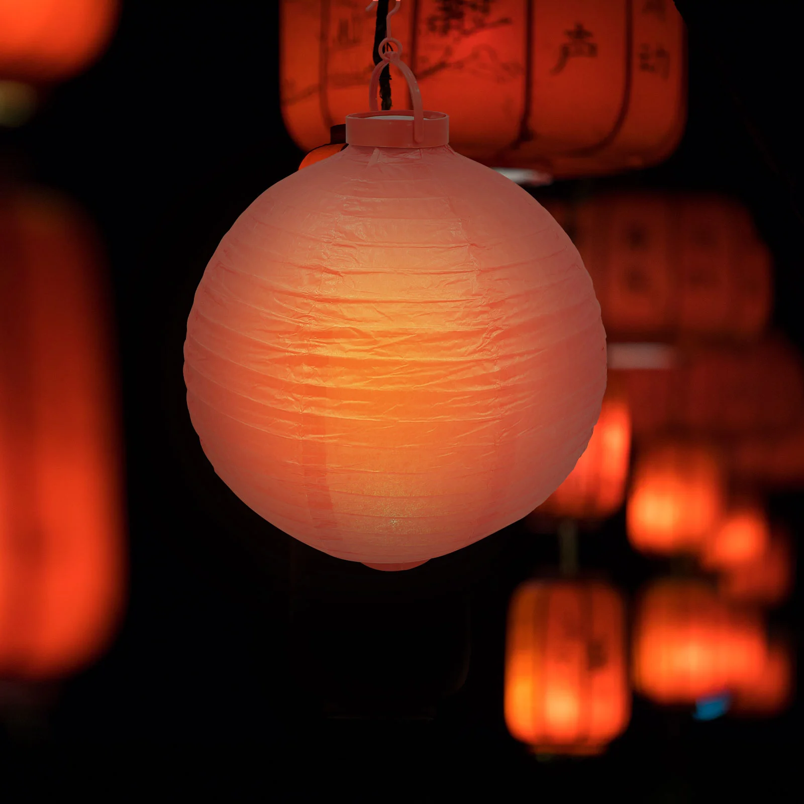 

Chinese Lanterns Lantern Red Year New Decorations Hanging Paper Japanese Lamp Festival Spring Decorative Lights Led Traditional
