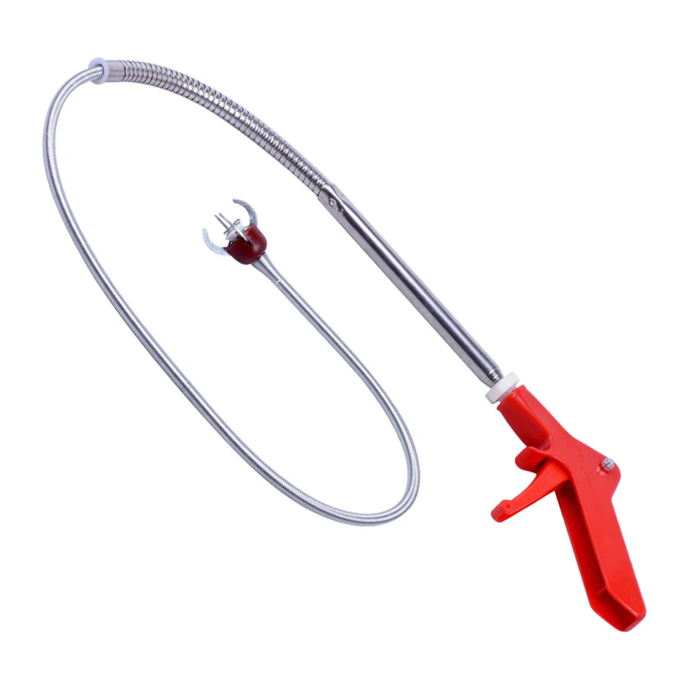 

Toilet Grabber Tube Drain Cleaning Tool Snake Clog Remover Household Cleaning Tools Plumbing Sink Tube Stainless Steel Pick