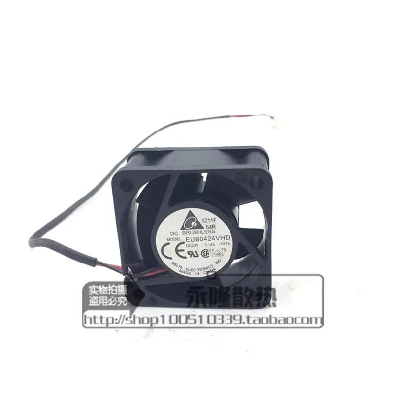 Оригинальный EUB0424VHD 24 В 0,14 а 4 см 40*40*20 мм 2-проводной преобразователь частоты вентилятор для принтера
