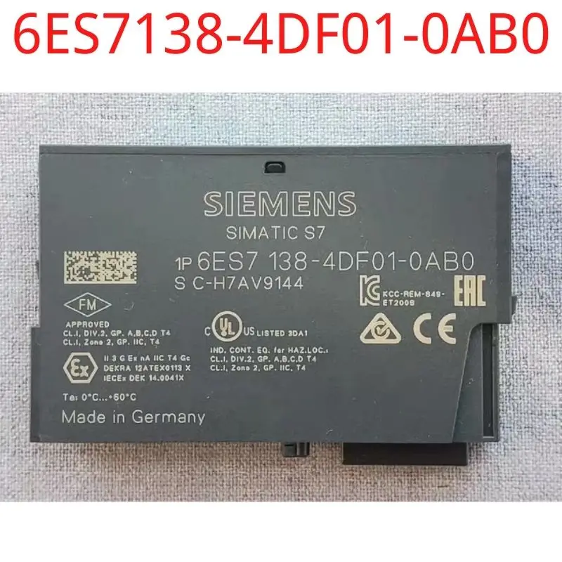 

used Siemens test ok real 6ES7138-4DF01-0AB0 SIMATIC DP, Electronics module for ET 200S, 1 SI serial interface 1-channel, 15 mm