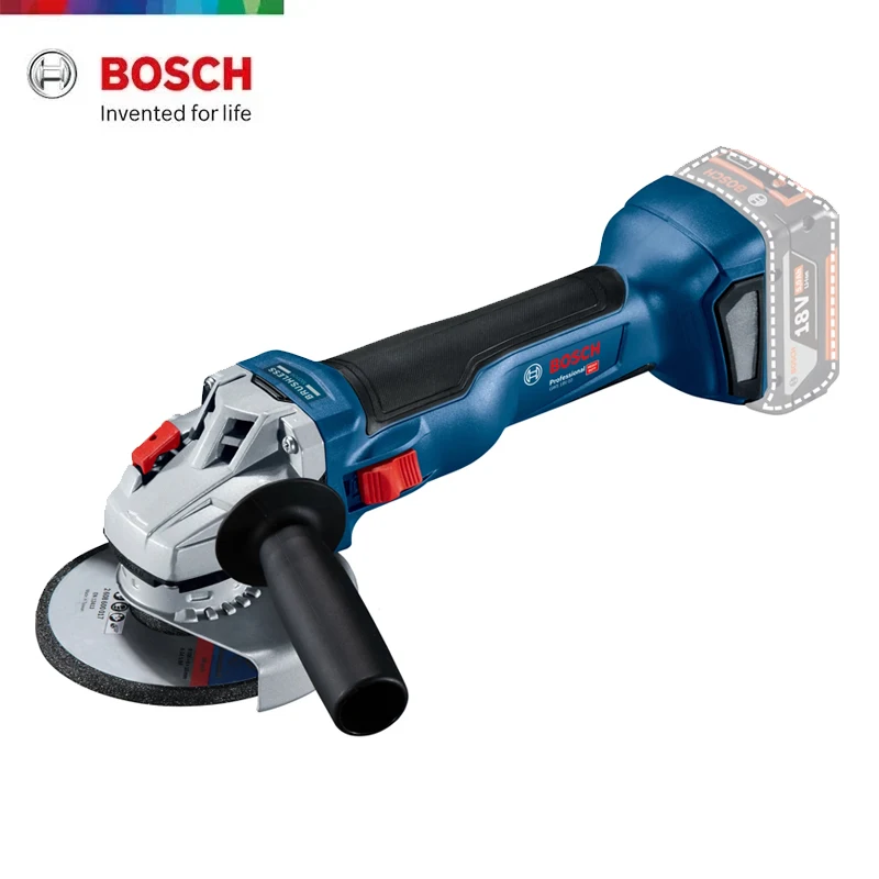 BOSCH GWS 18V-10 Беспроводная угловая шлифовальная машина, неизолированный инструмент, 18 в, 125 мм, Стандартный Портативный режущий станок, электроинструмент