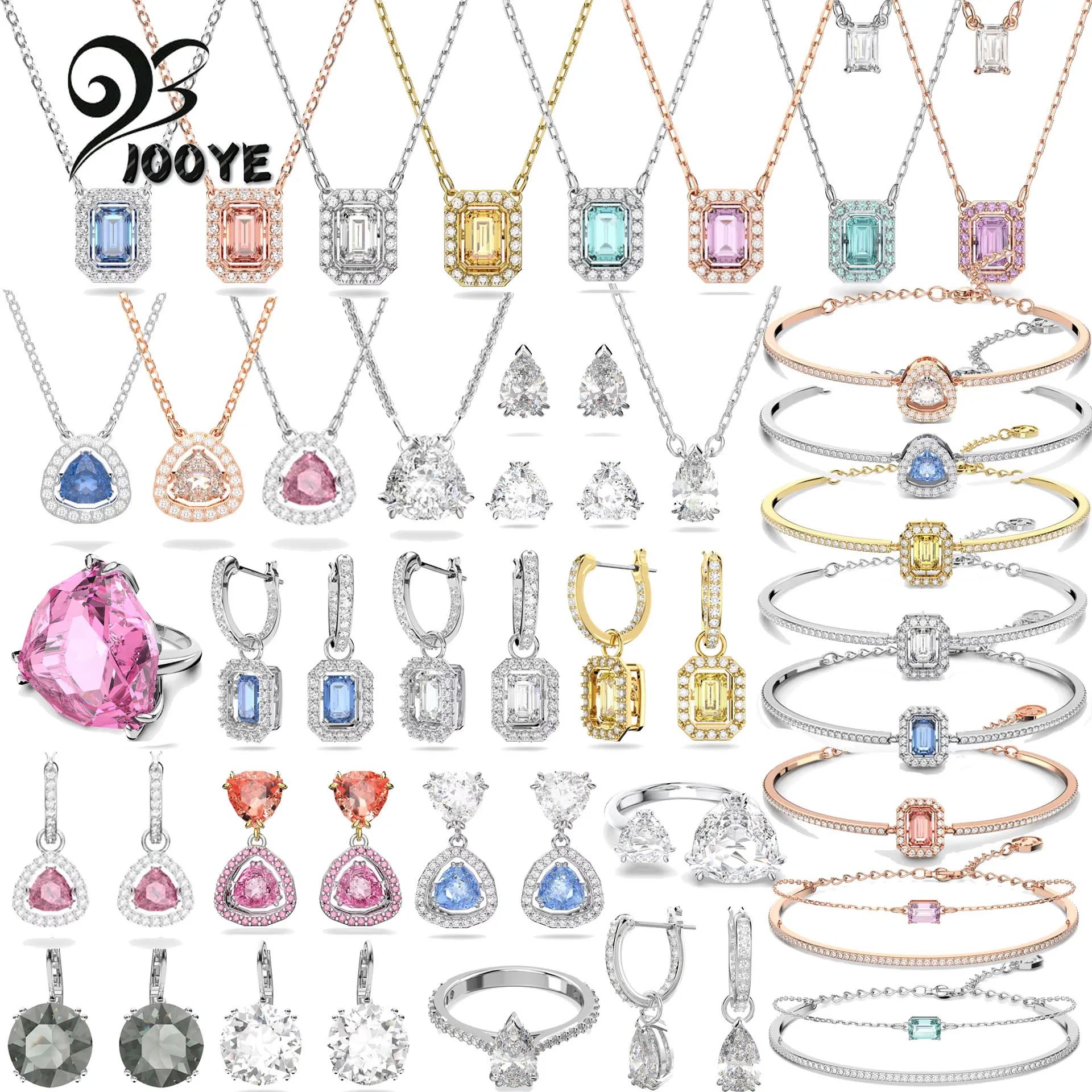 

Original Swa Millenia With Bag Fine Jewelry Sets Charm Millenia Earring Necklace Bracelet Ring for Women Romantic Gift With Logo