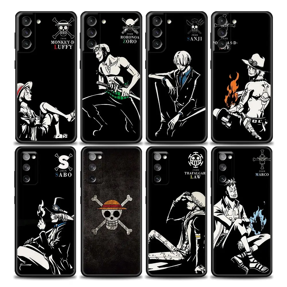 

Cartoon Anime One Piece Luffy Zoro Chopper Phone Case for Samsung Galaxy S7 S8 S9 S10e S21 S20 Fe Plus Ultra 5G Soft Silicone