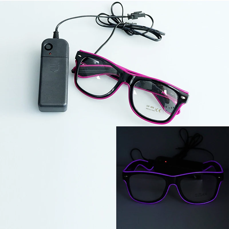Очки светодиодные неоновые для вечеринок светящиеся солнцезащитные очки El Line с