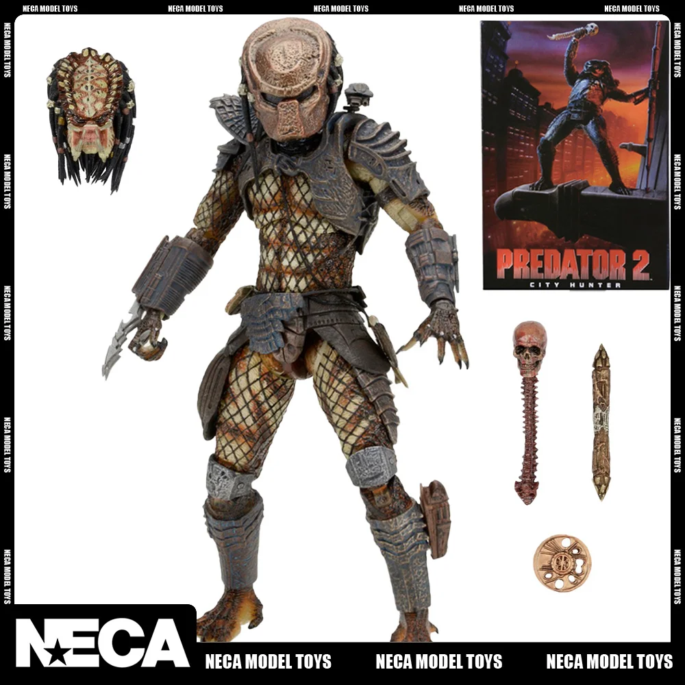 

Original NECA 51549 Predator 2 Ultimate City Hunter 7 Inch Action Figure Collection Model Toy Doll Christmas Gift