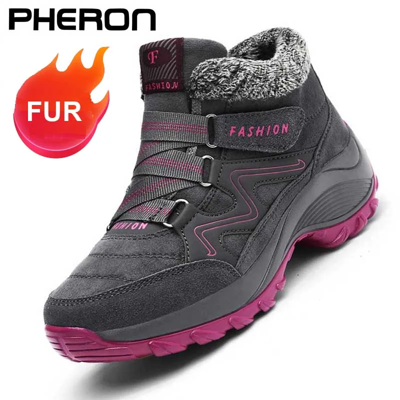 2021 новые модные замшевые кожаные женские сапоги для снежной погоды зимние теплые