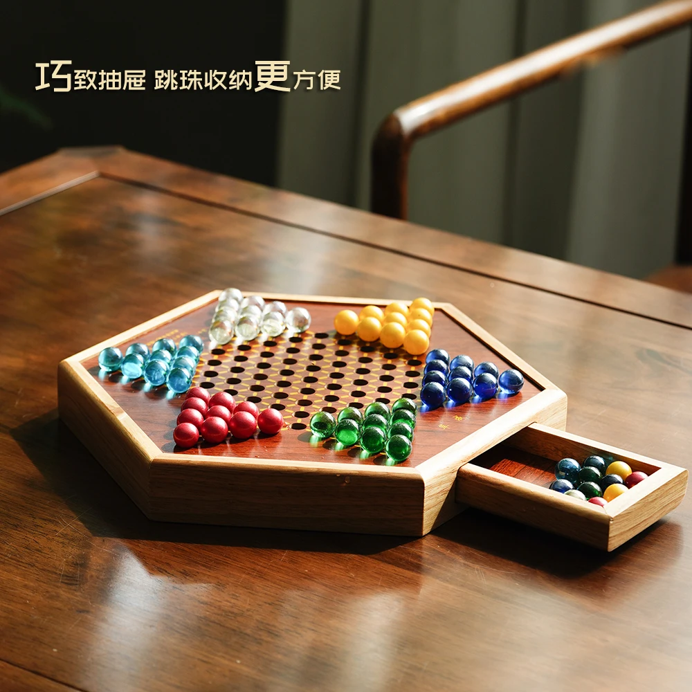 Шашки высококачественные шашки со стеклянными шариками Детский пазл взрослая