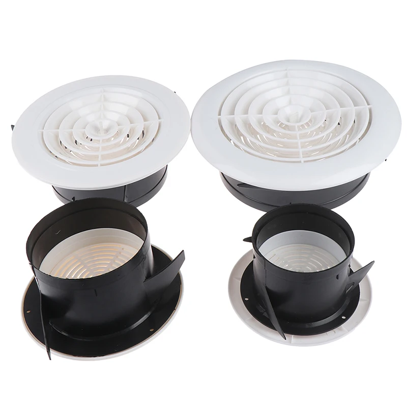 

75mm 100mm 3~8 ''Adjustable Ventilation Grilles Grid Air Vent Round Louver Grille Cover 1PC