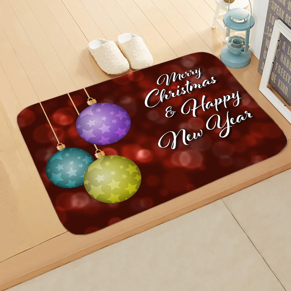 С Рождеством Санта-Клаус добро пожаловать дома противоскользящий дверной коврик