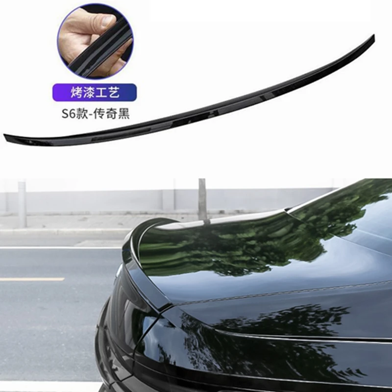 

For Audi A6 S6 SLINE RS6 C8 2019 - 2021 ABS Rear Trunk Spoiler