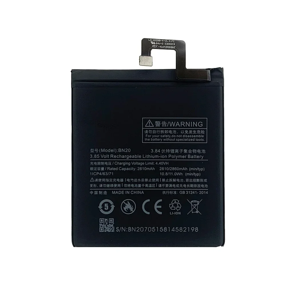100% оригинальный аккумулятор BN20 2810 мАч для Xiaomi 5C Mi5C M5C высококачественные сменные